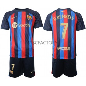 FC Barcelona Ousmane Dembele 7 Kind Thuis Tenue 2022-23